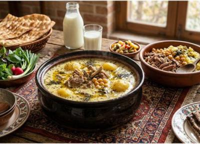 طرز تهیه آبگوشت دوغ دار محلی خوشمزه و اصیل اراکی